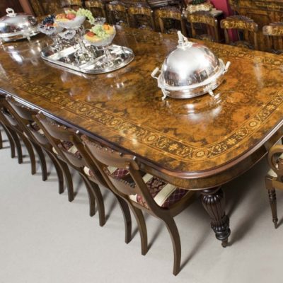 06494a-Huge-Bespoke-Handmade-Marquetry-Walnut-Extending-Dining-Table-18-Chairs-4
