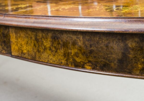 00059-Stunning-Bespoke-Handmade-Burr-Walnut-10ft-Oval-Marquetry-Dining-Table-12