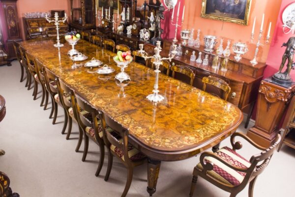 08208a-Huge-Bespoke-Handmade-Marquetry-Burr-Walnut-Extending-Dining-Table-18-Chairs-4