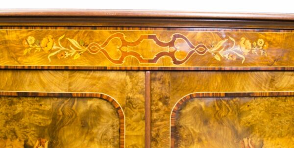 02299-Enormous-Bespoke-Handmade-Burr-Walnut-Marquetry-4-Door-Sideboard-13
