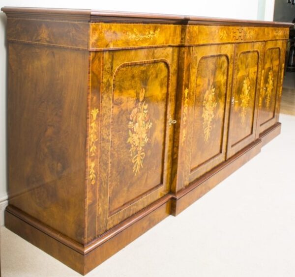 02299-Enormous-Bespoke-Handmade-Burr-Walnut-Marquetry-4-Door-Sideboard-3