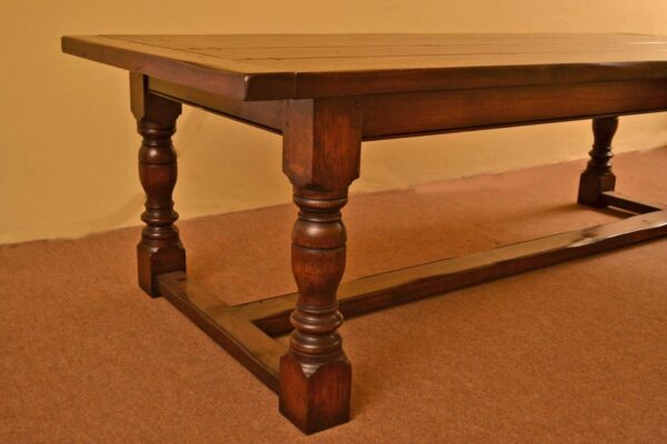 03869a-Bespoke-Solid-Oak-Refectory-Dining-Table-&-10-Chairs-16